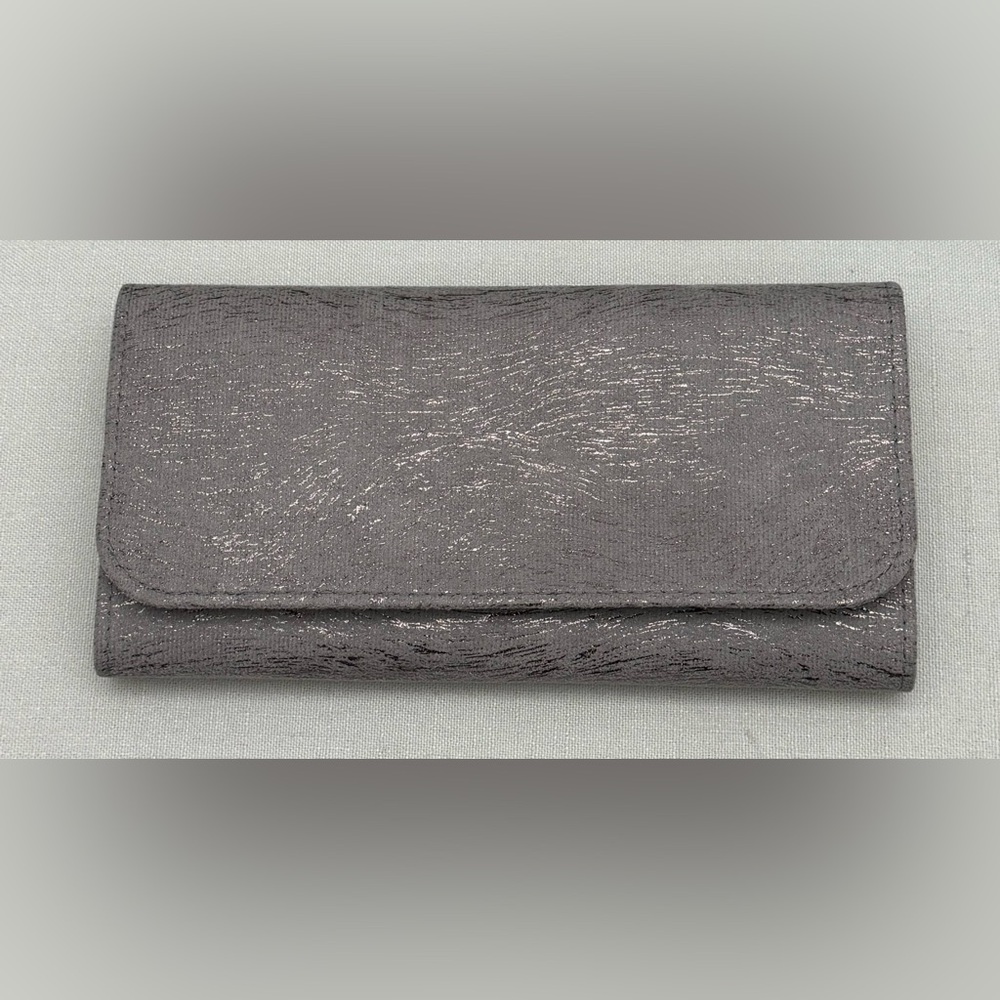 New Nordstrom Grey Sparkles Travel Jewelry Organizer